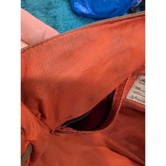 Jack Spade Greene St. Messenger Bag Khaki Canvas Shoulder Laptop Crossbody Purse - Picture 13 of 16